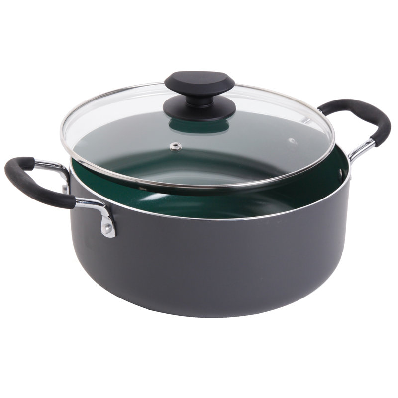 Gibson Home 5qt. Ceramic Round Dutch Oven with Lid & Reviews Wayfair